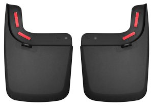 Ford F-350 Super Duty Mud Guards - Rear - Husky Liners - FormFit Design with Husky Shield - Black - `17-`27